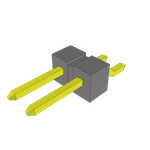 Conn Unshrouded Header HDR 2 POS 2.54mm Solder RA Side Entry SMD Bulk