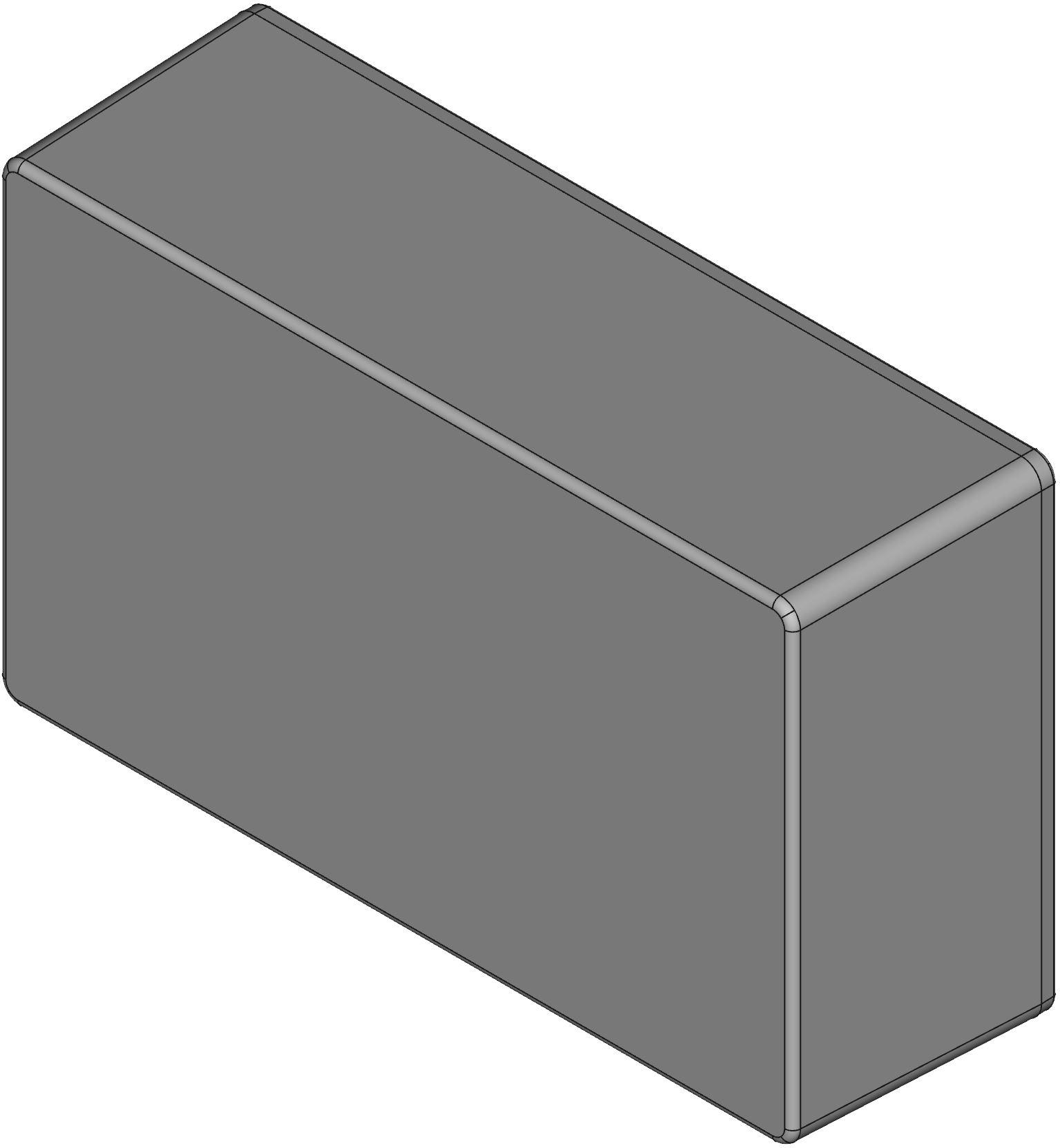 Hammond Manufacturing-1590WDE Scatole, contenitori e rack Natural Die Cast Aluminum Wall Mount Watertight Enclosure