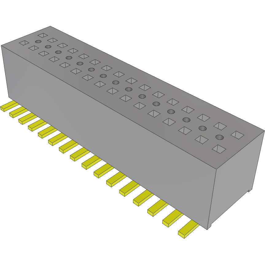 Samtec-CLE-116-01-F-DV Cabezales del conector y receptáculos PCB Conn Socket Strip SKT 32 POS 0.8mm Solder ST SMD Tube