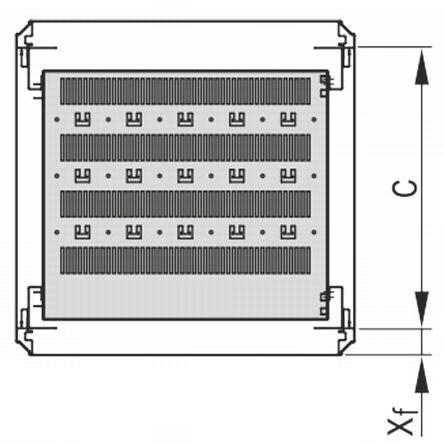 Schroff GmbH-22130305 null Stationary Shelf For Assembly Of Four 19 Inch Slide Mounts
