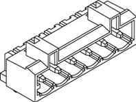 Molex-55757-0520 Steckverbinderleisten und Leiterplattenbuchsen Conn Shrouded Header (4 Sides) HDR 5 POS 5mm Solder RA Thru-Hole MTC