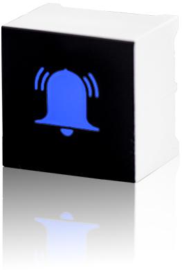 Visual Communications-CTHS15CIC06ALARM Bouton commutateur poussoir Switch Push Button OFF ON SPST Flush Square Button Thru-Hole PC Pins Tray