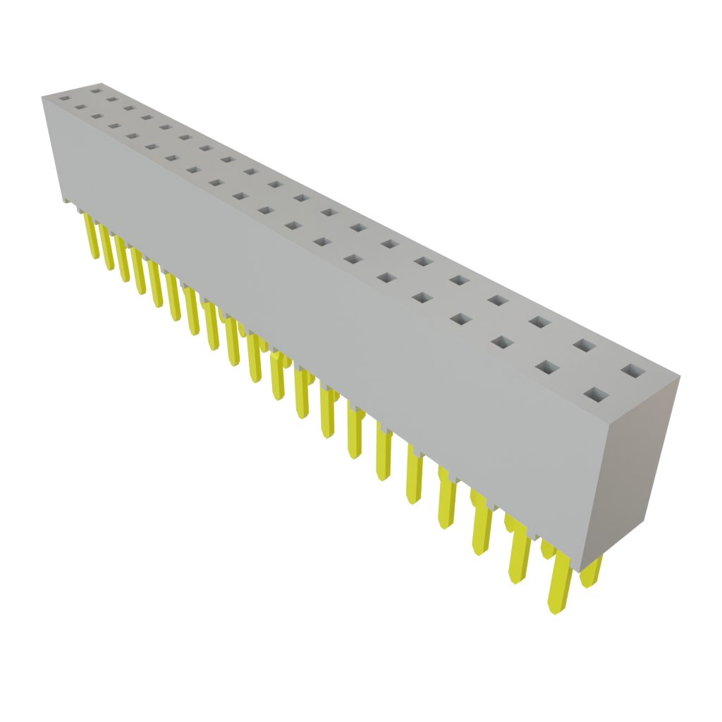 Samtec-SSW-120-02-G-D-LL Connector Headers and PCB Receptacles Conn Socket Strip SKT 40 POS 2.54mm Solder ST Top Entry Thru-Hole Bulk
