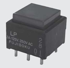 NIDEC Copal Electronics-LP1S-17S-229-Z Switch Push Button Switch Push Button ON ON SPDT Square Button 3A 250VAC 30VDC PC Pins Thru-Hole Tray