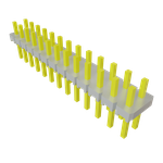 Conn Unshrouded Header HDR 26 POS 2.54mm Solder ST Top Entry Thru-Hole Bulk