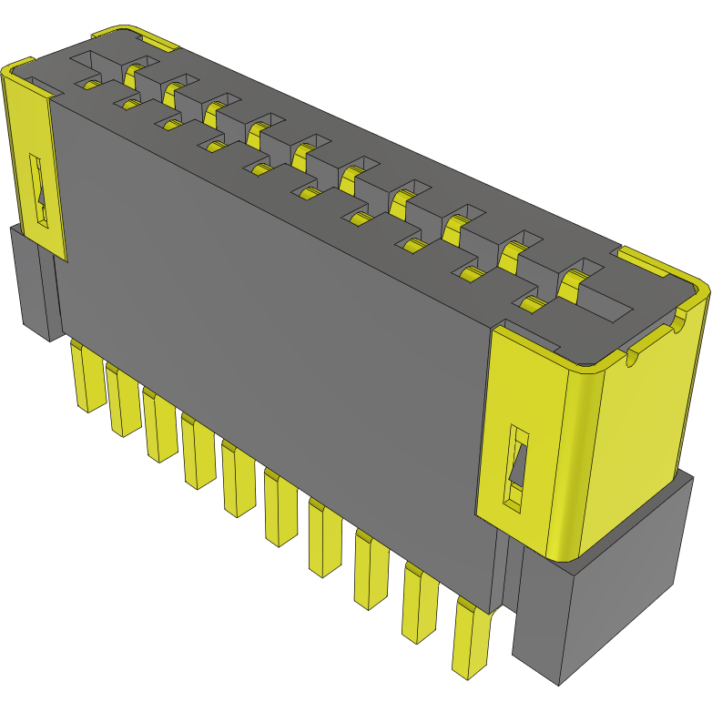 Samtec-FC1-10-02-T-WT Connector FFC-FPC Conn FFC Connector SKT 10 POS 1mm Solder RA SMD Tube