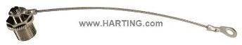 HARTING-21010000038 Steckverbinderzubehör Connector Accessories Protection Cap Straight Metal