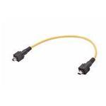 Cable Assembly Round Copper Cable 0.5m 26AWG IX Industrial Connector to IX Industrial Connector 10 to 10 POS M-M IDT-IDT