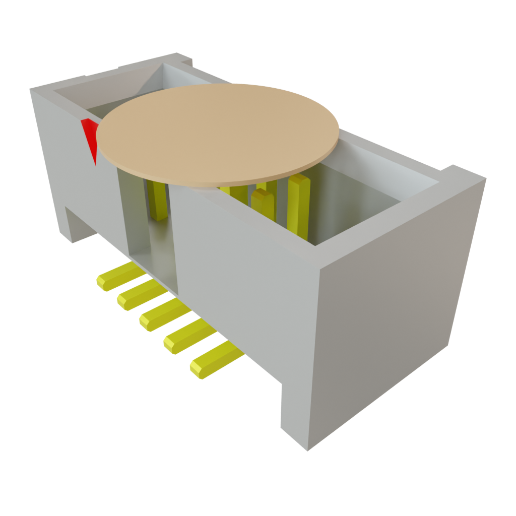 Samtec-SHF-105-01-L-D-SM-K-TR Steckverbinderleisten und Leiterplattenbuchsen Conn Shrouded Header (4 Sides) HDR 10 POS 1.27mm Solder ST Top Entry SMD T/R