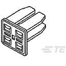 TE Connectivity-174656-7 Connector Accessories Connector Accessories Double Lock Plate Straight Polybutylene Terephthalate Yellow Bag