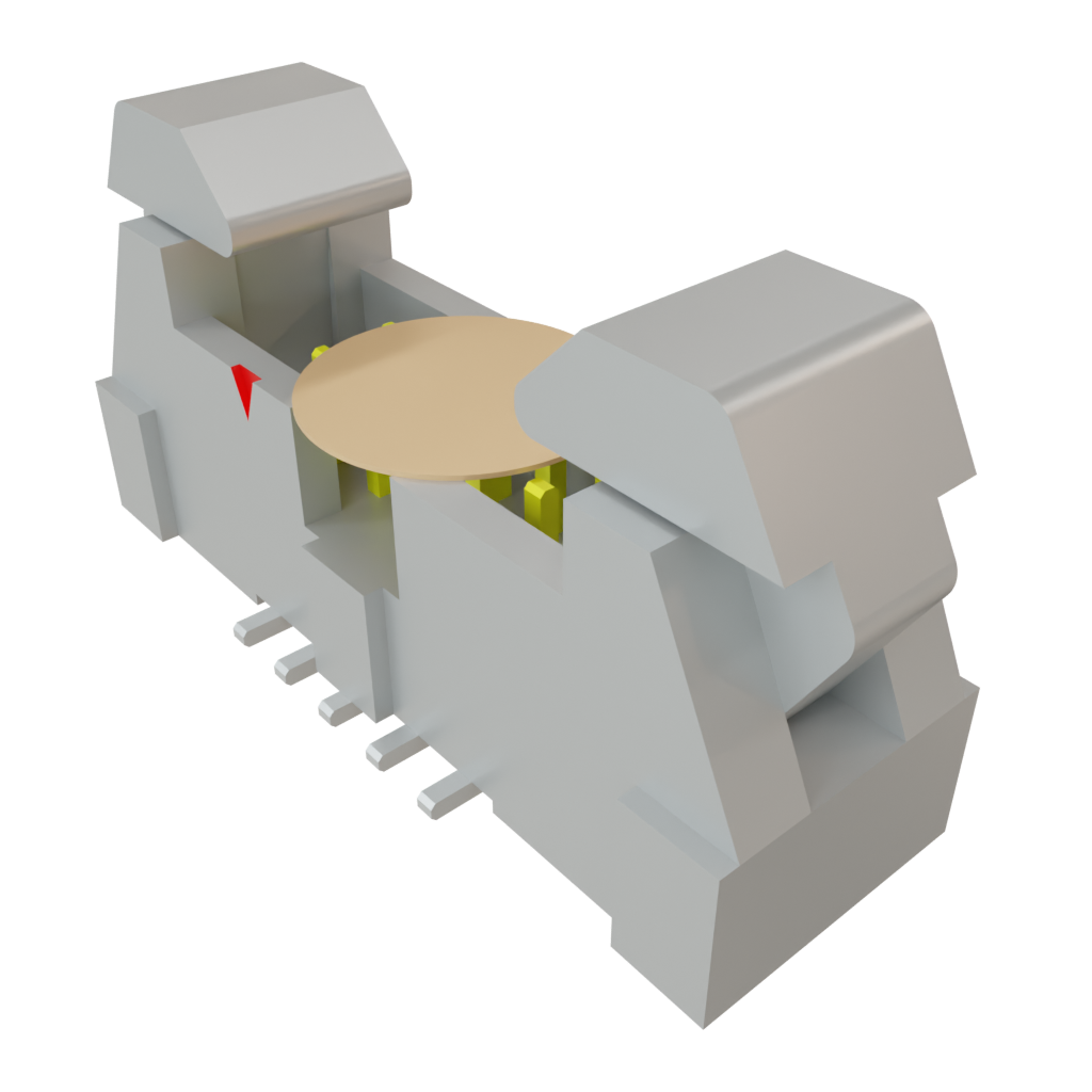 Samtec-EHT-105-01-S-D-SM-K-TR 连接器插头及 PCB 插座 Conn Ejector Header HDR 10 POS 2mm Solder ST Top Entry SMD T/R