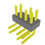 Conn Unshrouded Header HDR 8 POS 2mm Solder RA Side Entry Thru-Hole Bulk