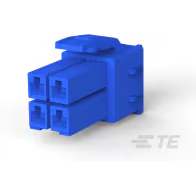 TE Connectivity-177900-6 Einzeladersteckverbinder, Gehäuse Conn Housing PL 4 POS 3.96mm Crimp ST Cable Mount Blue Bag