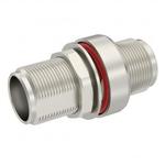 Conn HN Adapter 0Hz to 3GHz 50Ohm ST Panel Mount F/F Silver