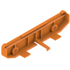 Weidmuller-1185060000 null End plate, RS 100 Orange, End plate, Width: 27.2 mm