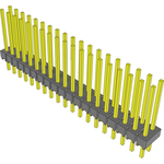 Conn Unshrouded Header HDR 38 POS 2.54mm Solder ST Top Entry Thru-Hole Bulk