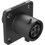 Conn Circular SKT 4 POS Solder Cup ST Flange Mount 4 Terminal 1 Port Bag