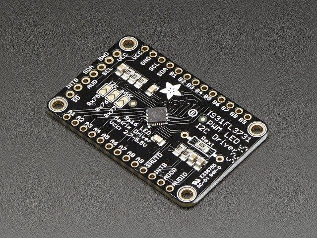 Adafruit Industries-2946 开发套件和工具 16x9 Charlieplexed PWM LED Matrix Driver - IS31FL3731
