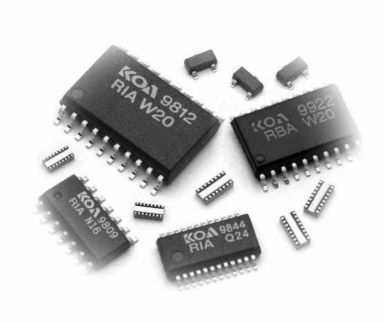 KOA Speer Electronics-RBAQ16TTEB103GE Resistor Networks and Arrays Res Thin Film NET 10K Ohm 2% 0.8W ±25ppm/°C BUS Molded 16-Pin QSOP Gull Wing SMD T/R