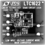 LTC1622MS8 Demonstration Circuit Low Input Voltage Current Mode Step Down DC to DC Converter, 2 to 8 VIN, 1.8, 2.5, or 3.3 VOUT at 800mA
