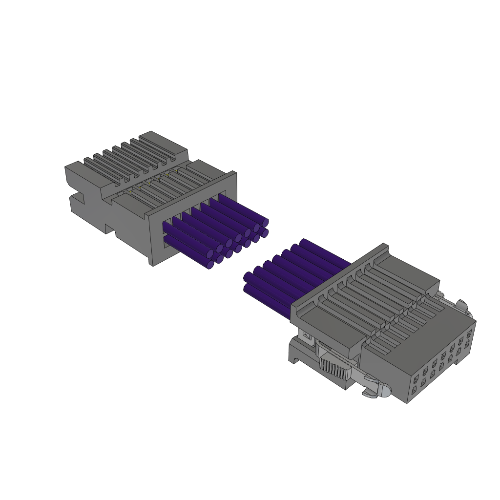 Samtec-TFSD-07-28-H-06.00-TR-NDS Andere Kabelbaugruppen Cable Assembly Discrete Wire 0.152m 28AWG Terminal Strip to Socket Strip 14 to 14 POS HDR-SKT Crimp-Crimp Layer