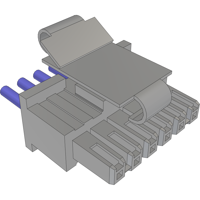 Samtec-MMSST-06-24-L-31.00-S-K-M Cable Assembly AC Power Cable Assembly 0.787m Power 6 POS SKT Crimp 24AWG