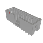 Conn Shrouded Header (4 Sides) HDR 16 POS 2.54mm Solder ST Top Entry Thru-Hole Bulk