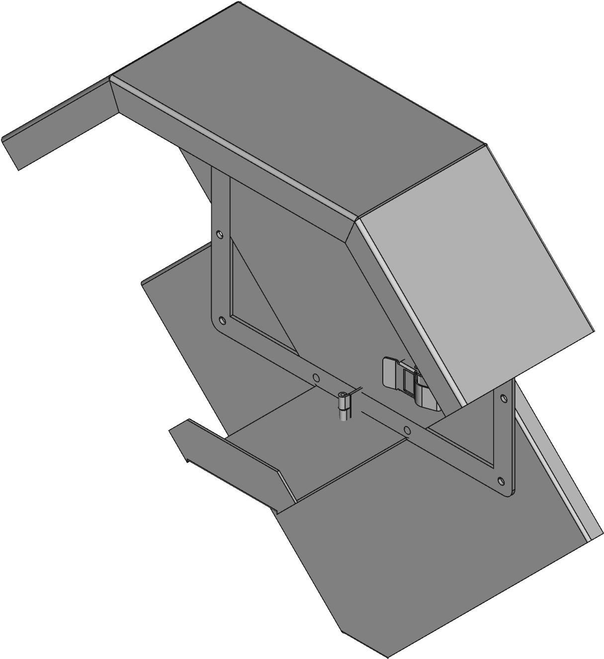 Hammond Manufacturing-1485F9N Verdrahtungskanäle Wiring Ducts 90° Elbow Rectangular with Cover Steel Gray