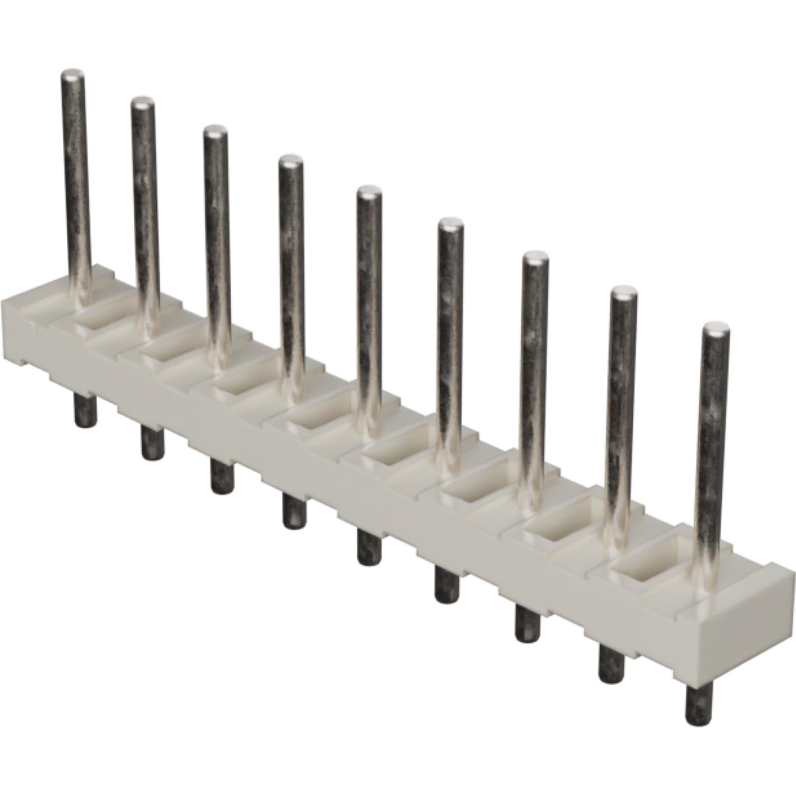 Molex-0010081091 连接器插头及 PCB 插座 Conn Unshrouded Header HDR 9 POS 5.08mm Solder ST Top Entry Thru-Hole KK Bag