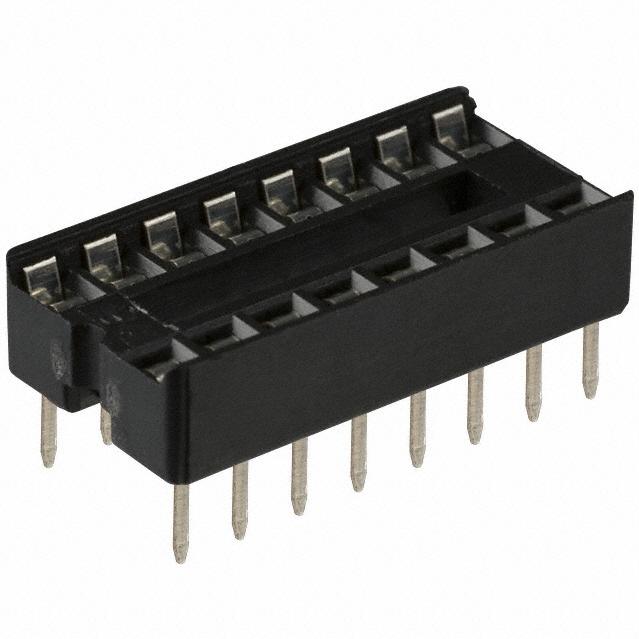 CnC Tech, LLC-243-16-1-03 Prise de raccordement Conn IC Socket SKT 16 POS 2.54mm Solder ST Thru-Hole