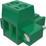 Conn Eurostyle Block F 2 POS 5mm Screw RA Panel Mount 18A/Contact Eurostyle™