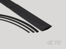 TE Connectivity-EJ1482-000 Ajuste de calor Heat Shrink Tubing ST Zerohal Polyolefin Black Single Spool