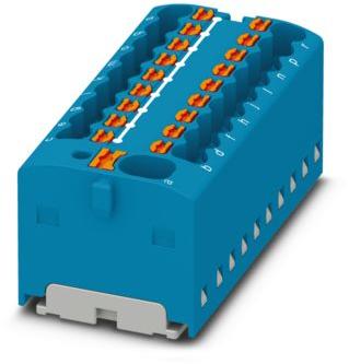 PHOENIX CONTACT-1047419 Steckverbinder, Klemmenblöcke Conn Distributor Terminal Block 19 POS Push-In DIN Rail 17.5A