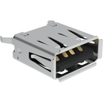 Amphenol Communications Solutions-GSB11121ALFHR Connector USB Connector-USB Type-A Receptacle Vertical Through-Hole 4-POS
