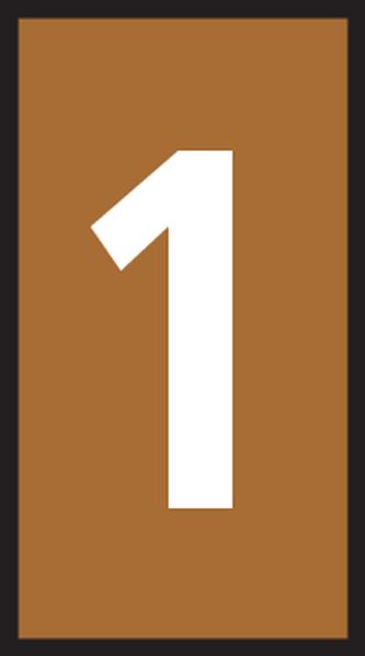 HellermannTyton-561-02611 Kabelmarkierungen Cable Markers Pre-Marked Snap On Polyamide 6/6 Brown Box