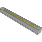 Conn Micro High Speed Socket Strip SKT 120 POS 0.8mm Solder ST SMD Tray
