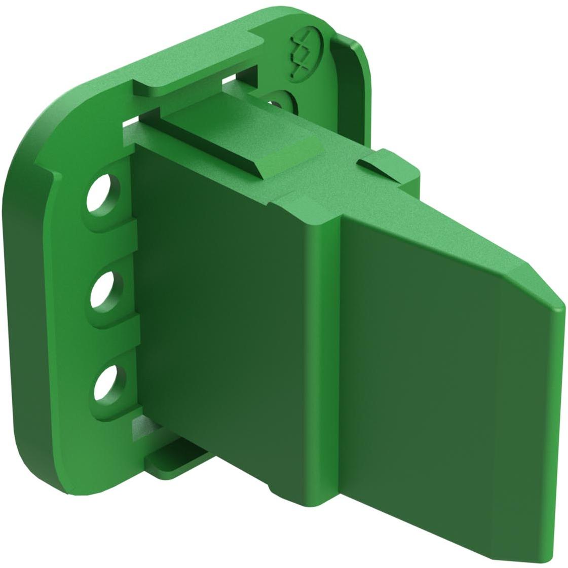 Amphenol-AW6S Connector Accessories Connector Accessories Wedge Lock Straight Thermoplastic Green