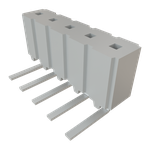 Conn Socket Strip SKT 5 POS 2.54mm Solder RA Side Entry Thru-Hole Tube