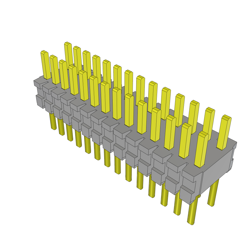 Samtec-TMS-114-02-S-D Embases de raccordement et réceptacles PCB Conn Unshrouded Header HDR 28 POS 1.27mm Solder ST Top Entry Thru-Hole Tube