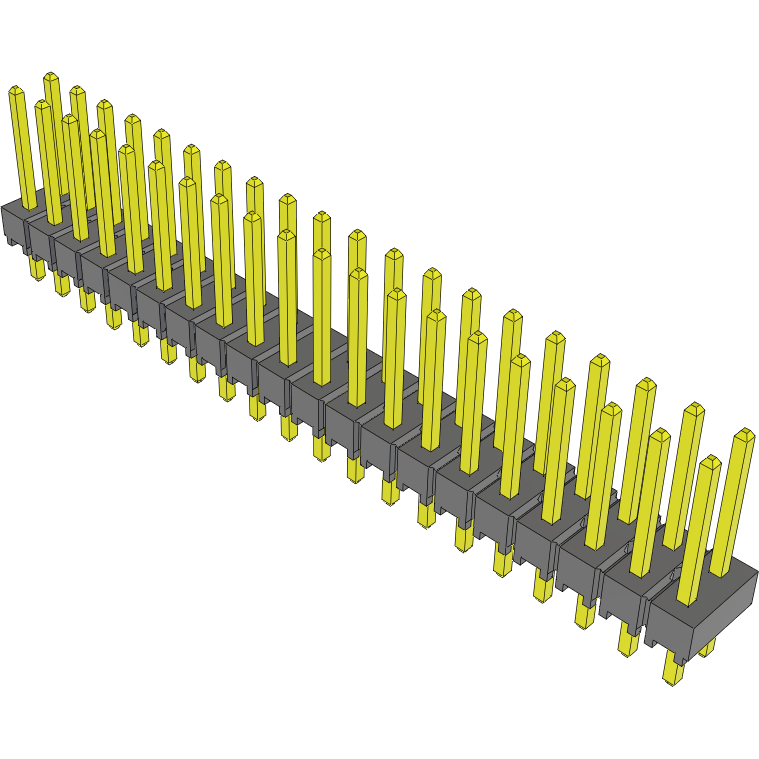 Samtec-TSW-120-14-G-D Piastre connettori e prese PCB Conn Unshrouded Header HDR 40 POS 2.54mm Solder ST Top Entry Thru-Hole Bulk