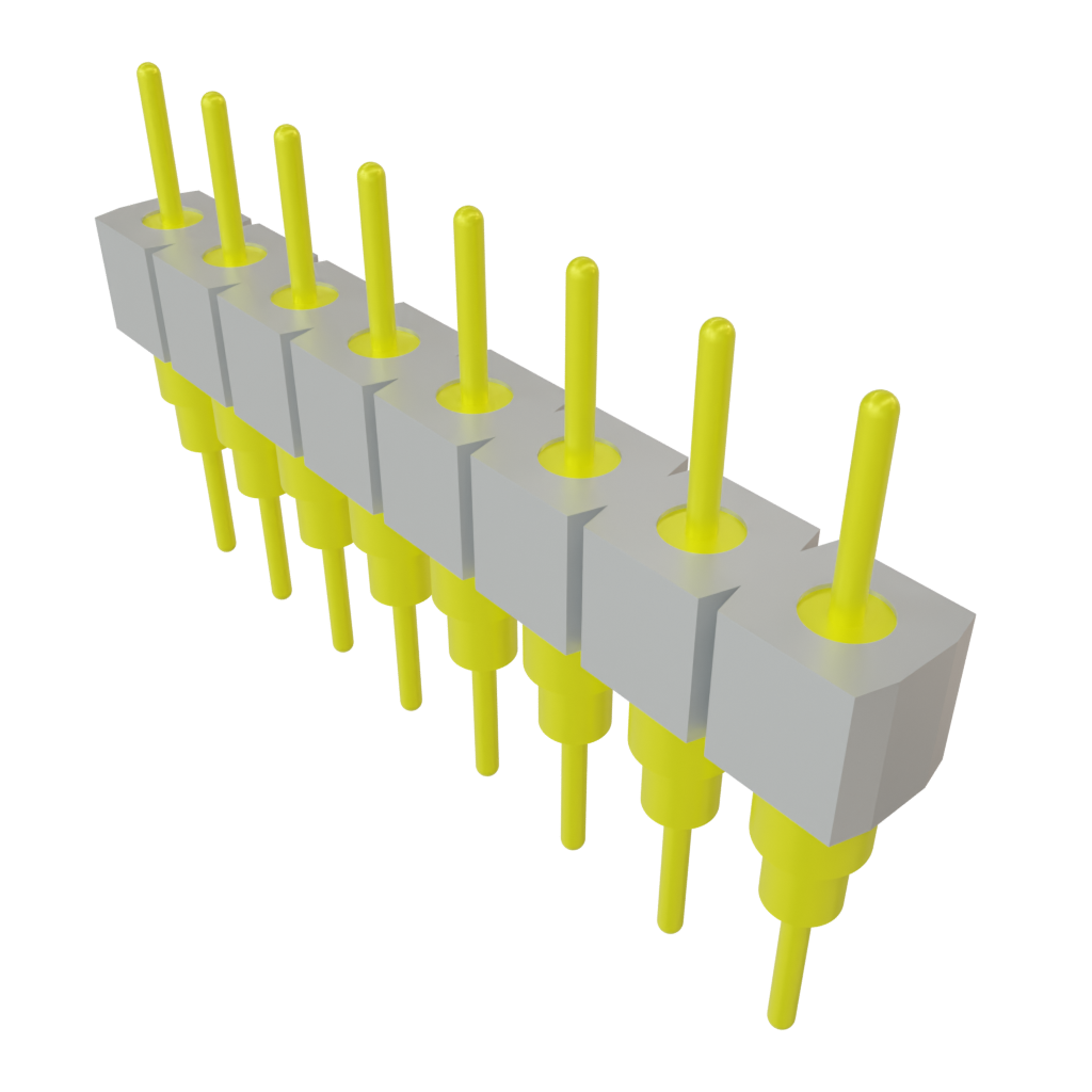 Samtec-BBS-108-G-A Connector Headers and PCB Receptacles Conn Unshrouded Header HDR 8 POS 2.54mm Solder ST Top Entry Thru-Hole Tube