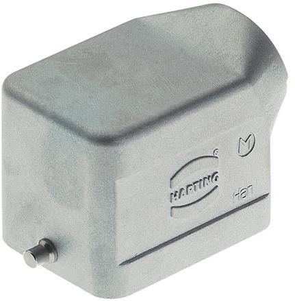 HARTING-19628061541 Schrumpfbalgenadapter Hood 90° 6B Shell Size Die Cast Aluminum Single Lock
