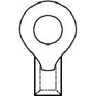 Molex-0190560015 Terminali connettore Ring Tongue Terminal 18-22AWG Copper 18.29mm Electro Tin VersaKrimp Carton