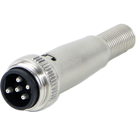 Switchcraft-SL415MX Conector de audio y video Conn Slim Line Connector M 5 POS Solder Lug ST Cable Mount 5 Terminal 1 Port