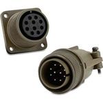 Conn Circular SKT 10 POS Solder Cup ST Wall Mount 10 Terminal 1 Port