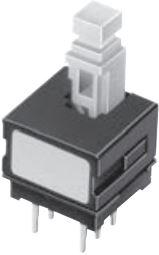 ALPS ALPINE CO., LTD-SPPH110900 Druckknopfschalter Switch Push Button N.O./N.C. DPDT Plunger 0.1A 30VDC Latching Thru-Hole PC Pins Bulk