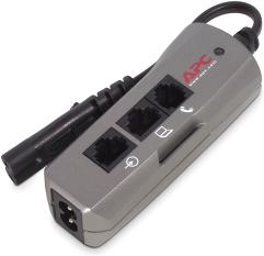 American Power Conversion-PNOTEPROC8 Unidad de distribución de alimentación Notebook Surge Protector For AC, Phone And Network Lines, 2 Pin Connection, 100-240V
