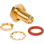 Conn U.FL-SMA Adapter 0Hz to 6GHz 50Ohm ST Panel Mount RCP/RCP Gold