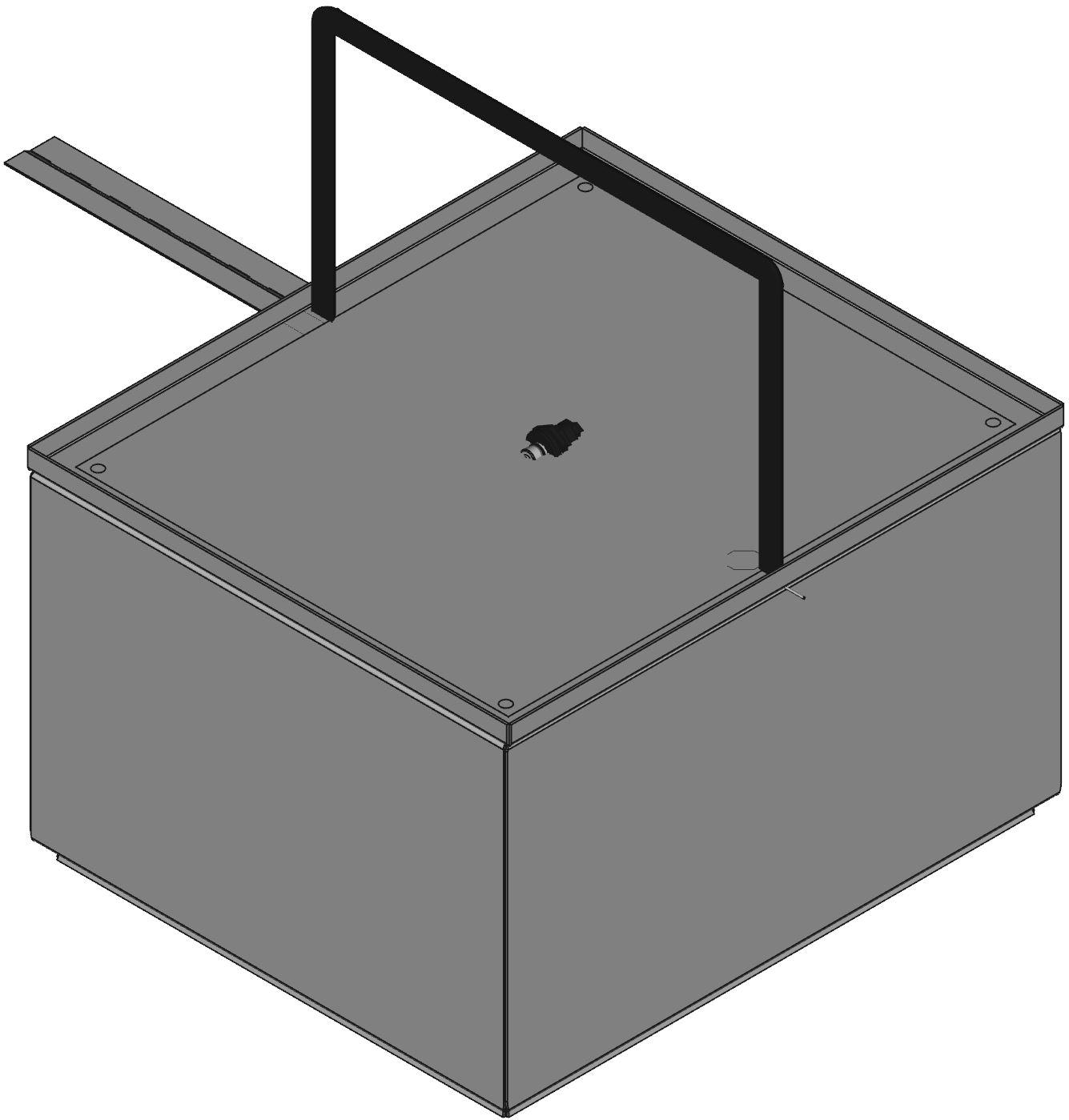 Hammond Manufacturing-EJ14128 Kästen, Gehäuse und Gestelle Gray Steel Bracket Mount Type 4 Junction Box