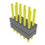 Conn Board Stacker HDR 10 POS 2.54mm Solder ST Top Entry Thru-Hole Bulk